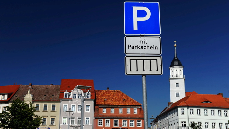 Zwei Wochen lang erlaubt Bischofswerda kostenloses Parken am Altmarkt