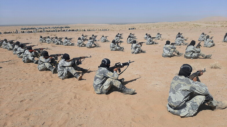 Kämpfer der Taliban bei einer Übung in Lashkar Gah, Provinz Helmand, im Südwesten Afghanistans
