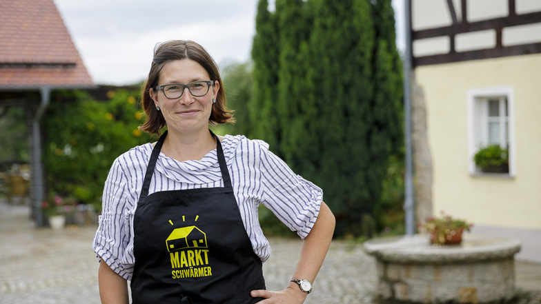 Anne Ritter-Hahn kommt aus Melaune. Sie bringt Lebensmittelproduzenten aus der Region wie die Arnsdorfer Gärtnerei Jung, die Brotschmiede aus Görlitz, den Lindenhof in Pfaffendorf, die Mühle in Rennersdorf und weitere zusammen.