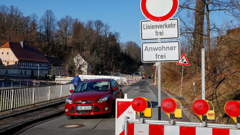 Die Herrnhuter Straße im Bernstädter Ortsteil Kunnersdorf ist ab Montag wieder voll gesperrt.