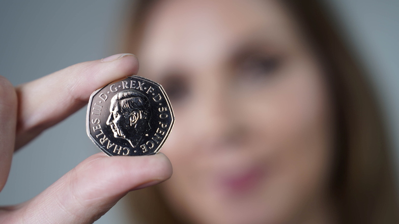 König Charles gibt es jetzt auch als 50-Pence-Münze