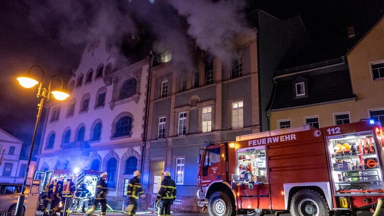 Vier Verletzte bei Brand in Geringswalde