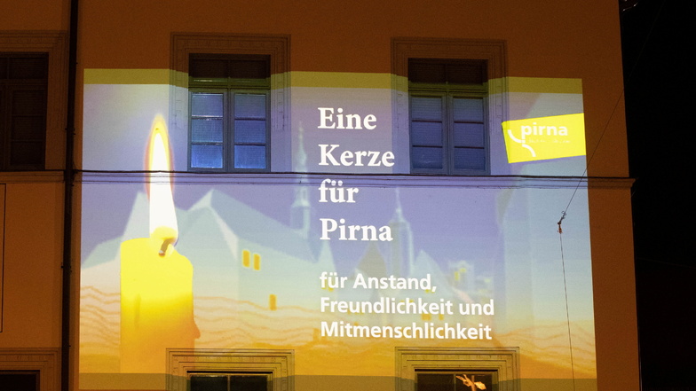 Mit der Aktion "Eine Kerze für Pirna" wirbt die Stadt für mehr Anstand, Respekt und Mitmenschlichkeit.