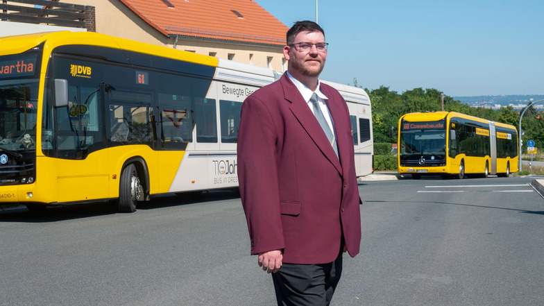 Silvio Petasch ist der Liebling der DVB-Gäste unter den Busfahrern.