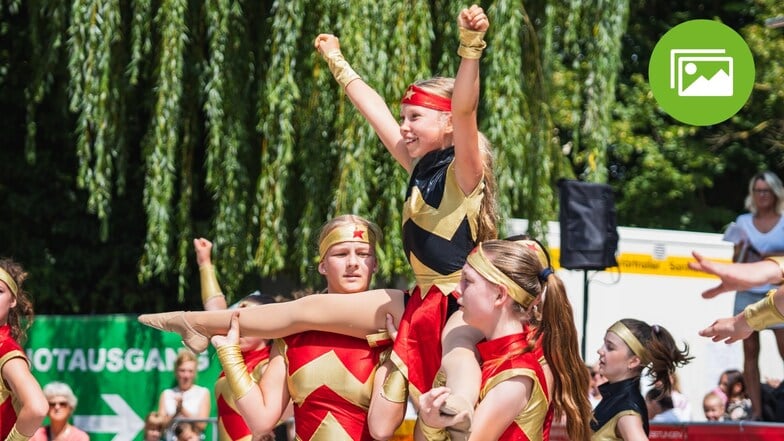 Die Tanzperlen des Zschopautales haben zwei Auftritte beim Waldheimer Stadtfest.