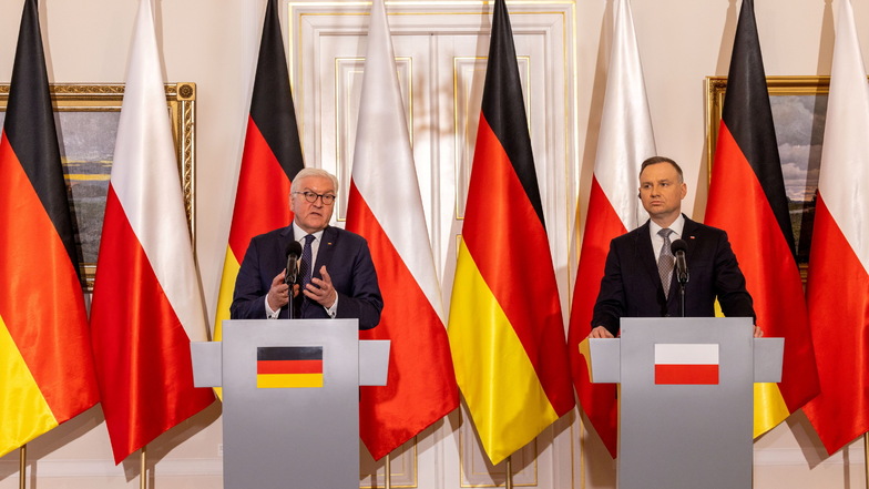 Steinmeier und der polnische Präsident Andrzej Duda