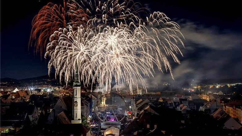 Zum Abschluss des Altstadtfestes gab es ein Feuerwerk.