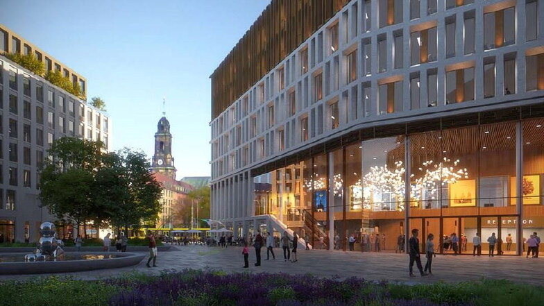 Der neue Platz am Verwaltungszentrum könnte Gebrüder-Arnhold-Platz heißen.