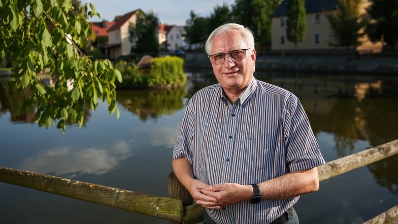 Der Teich in Ullersdorf ist sein Lieblingsort: Frank-Peter Wieth ist seit 21 Jahren Ortsvorsteher und seit 22 Jahren CDU-Stadtrat.