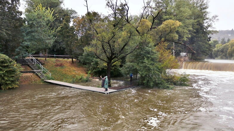 In tschechischen Brünn ist die Hochwasserlage angespannt.