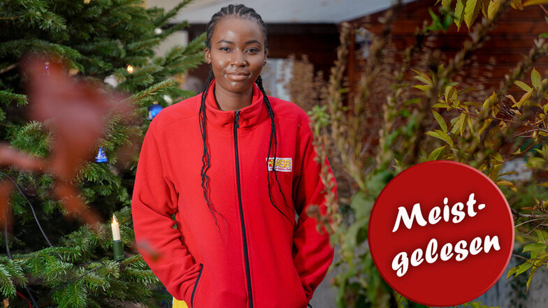 Gern begleitet Ann Chinwendu Edokam die Heimbewohner auf den kleinen Weihnachtsmarkt auf dem Hinterhof.