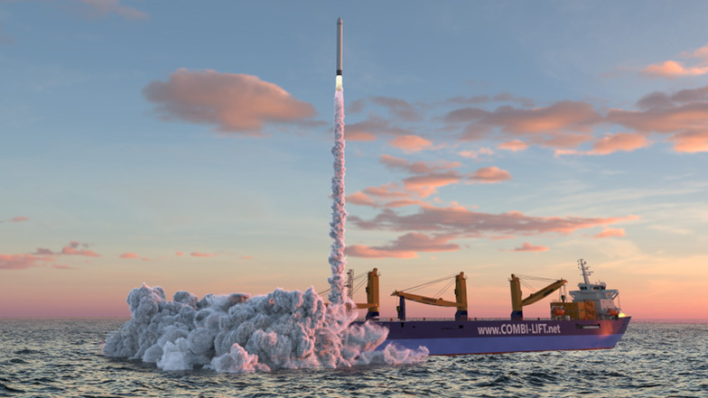 Von einem Spezialschiff aus sollen in der Nordsee eines Tages kleine Weltraumraketen starten.
