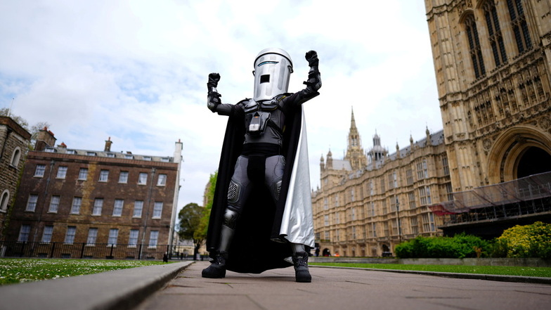 Kandidat  für die Wahl zum Bürgermeister von London: "Count Binface", ein selbst ernannter intergalaktischer Weltraumkrieger.