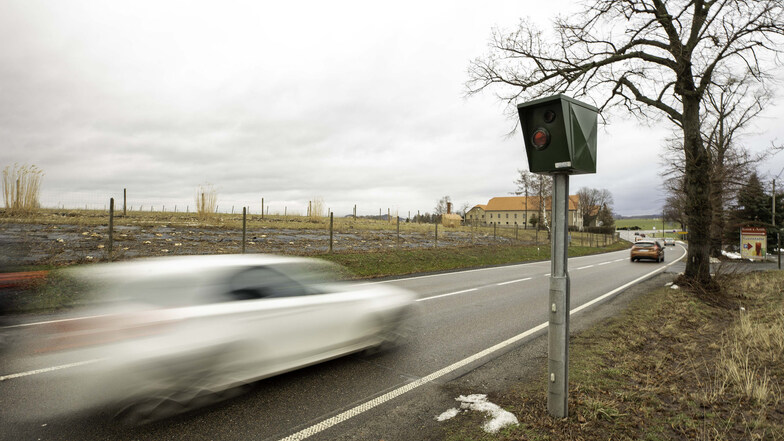 Ups, geblitzt. Viele Autofahrer halten sich in Krietzschwitz nicht an die erlaubten 50 km/h.
