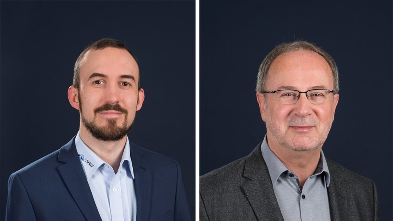 SAW-Components-Geschäftsführer Steffen Zietzschmann (rechts) und Vertriebsleiter Frieder Birkholz