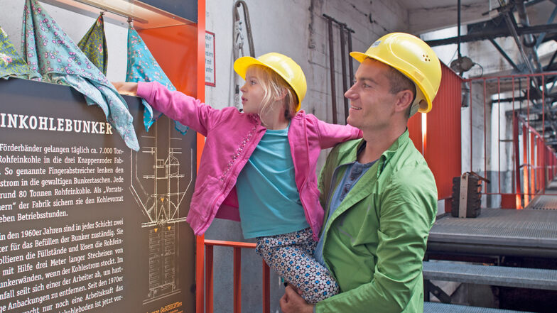 Die Energiefabrik Knappenrode gewährt Familien einen Einblick in fast vergessene Arbeitswelten.