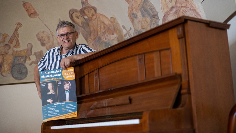 Ulrich Burkhard lädt am Sonntag zu seinem ersten klassischen Konzert in den Saal des Landgasthofes Börnchen ein.