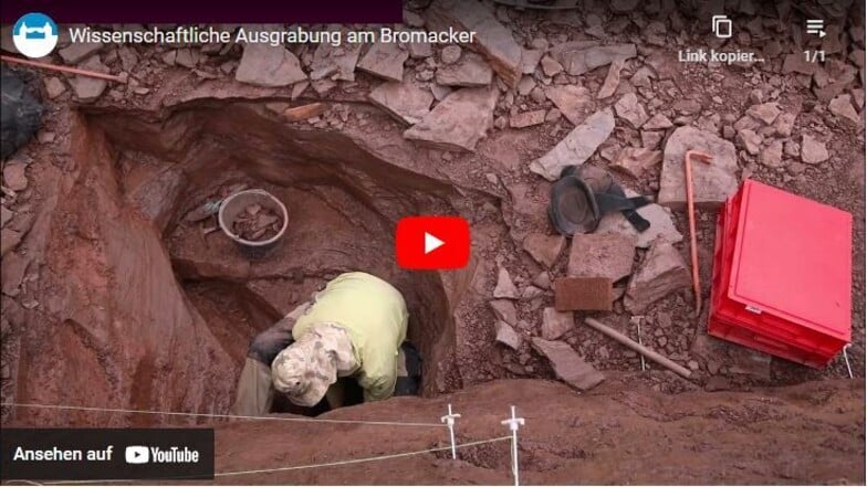 Im Video: Wissenschaftliche Ausgrabung am Bromacker
