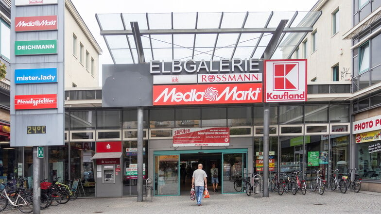 Die Elbgalerie ist das Innenstadt-Einkaufszentrum in Riesa. Ende der 1990er Jahre gebaut, wurde vor zehn Jahren noch mal aufgestockt.