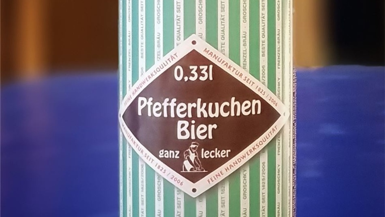 Braune Flasche, grün-braunes Etikett: Das ist das neue Pfefferkuchen-Bier.