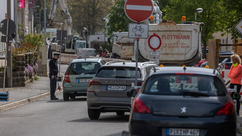Pirna: Zufahrt nach Posta wegen Bauarbeiten dicht