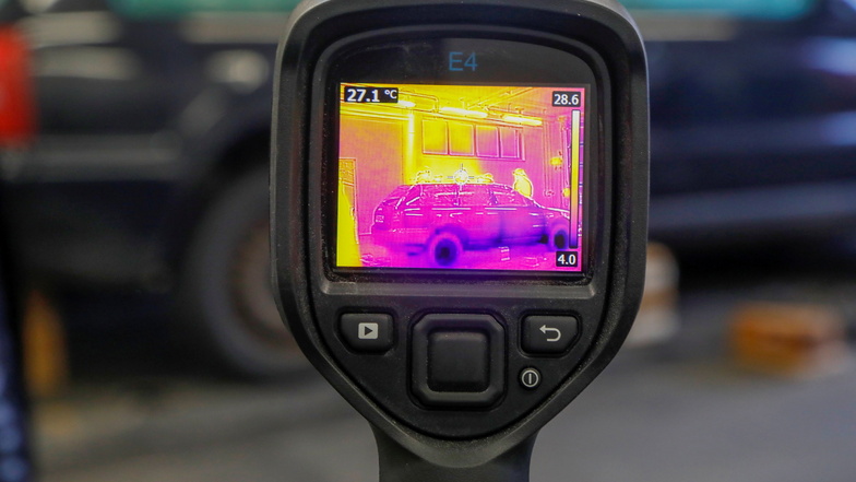 Auf dieser Aufnahme der neuen Wärmebildkamera kann man erkennen, wo welche Temperaturen herrschen.