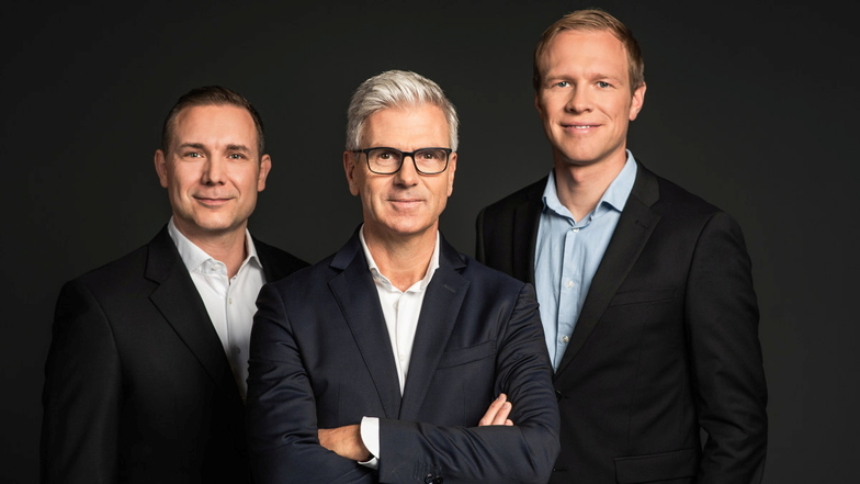 Roman Belter, Alexander Trommen, Rolf Kluge (v. l.) von der Appsfactory GmbH Leipzig gewannen 2020 den Preis.