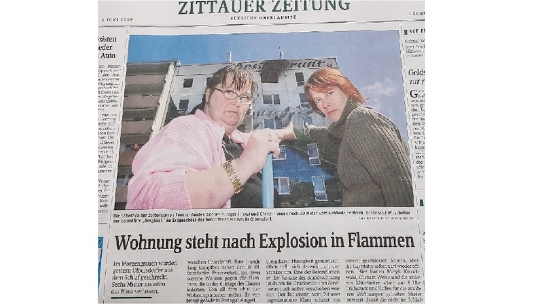 So berichtete die SZ vor zwölf Jahren über die Explosion in Olbersdorf.