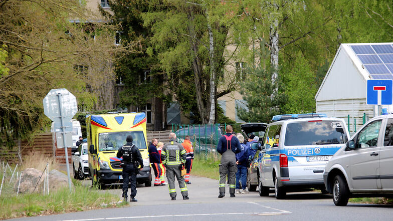 Mit einem Großaufgebot war die Polizei am 25. April in Spreetal im Einsatz.