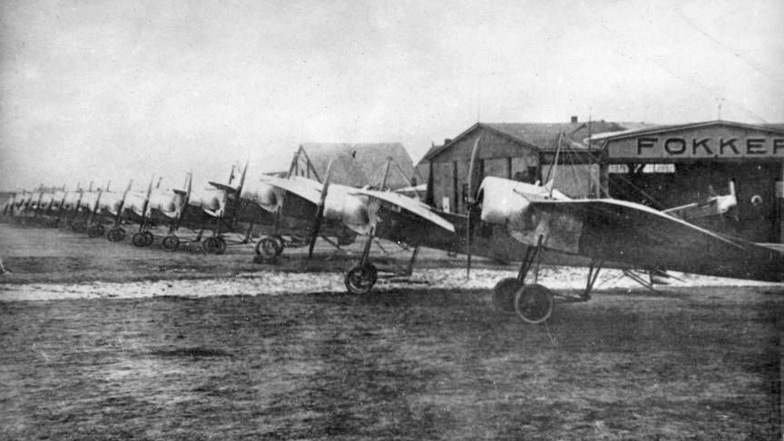 So ein Eindecker wie diese Fokker A.I-III stürzte vor 100 Jahren bei Löbau ab.