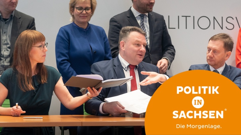 Morgenlage in Sachsen: Sachsen-Koalition; Meyer Burger; E-Ladesäulen