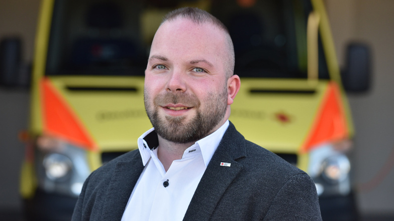 Michael Voigt ist seit Kurzem hauptamtlicher Vorstand des Kreisverbands Dippoldiswalde im Deutschen Roten Kreuz. Zurzeit macht ihm in allen Bereichen die Corona-Epidemie zu schaffen.