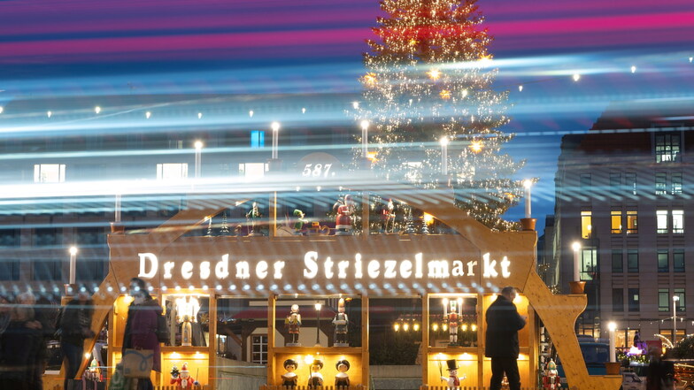 Tristesse statt Striezelmarkt: Wegen Corona können Dresdens Weihnachtsmärkte erneut nicht stattfinden.
