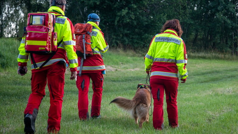 Eine Rettungshundestaffel suchte in der Nacht von Montag zu Dienstag eine vermisste Frau aus Pulsnitz. Die 70-Jährige wurde schließlich in einem Waldgebiet gefunden.