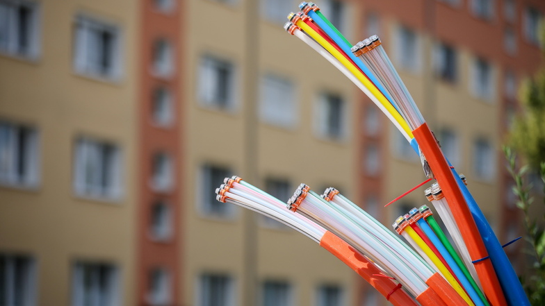 Solche Kabel versorgen bereits große Teile der Stadt Bautzen mit schnellem Internet. Nun wollen auch die Stadtwerke ein derartiges Netz aufbauen.