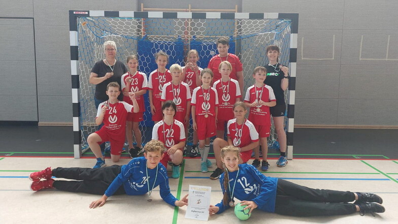 Verdienter Lohn für eine tolle Saison mit vielen Unwägbarkeiten: Die gemischte E-Jugend-Mannschaft der Handballer des Roßweiner SV wurde Dritter bei der Kreismeisterschaft.