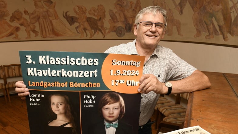 Ulrich Burkhard im Landgasthof Börnchen bringt wieder Klassik auf die Bühne.