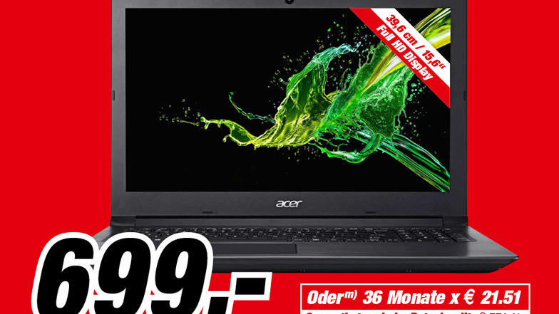 Acer Aspire 3 (A315-41G-R8M5) Notebook