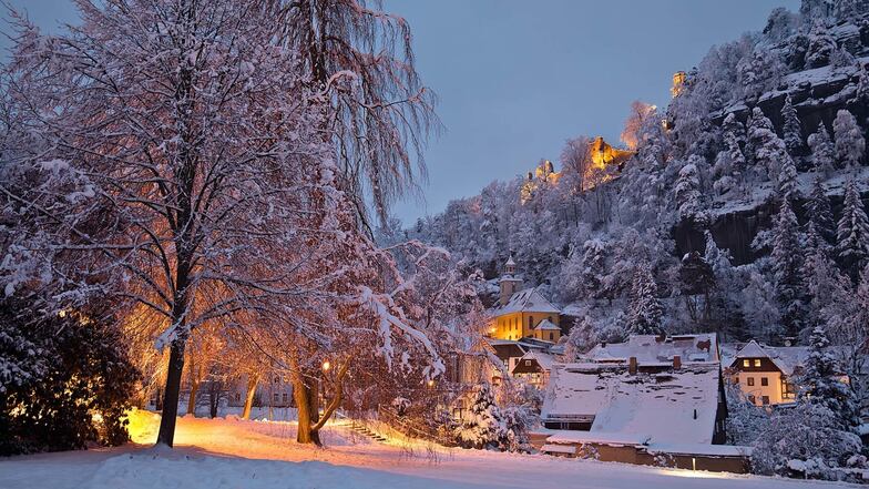 Unter dem Titel "Winterzauber am Oybin" lässt sich dieses Foto am besten beschreiben. Foto: Dieter Weise