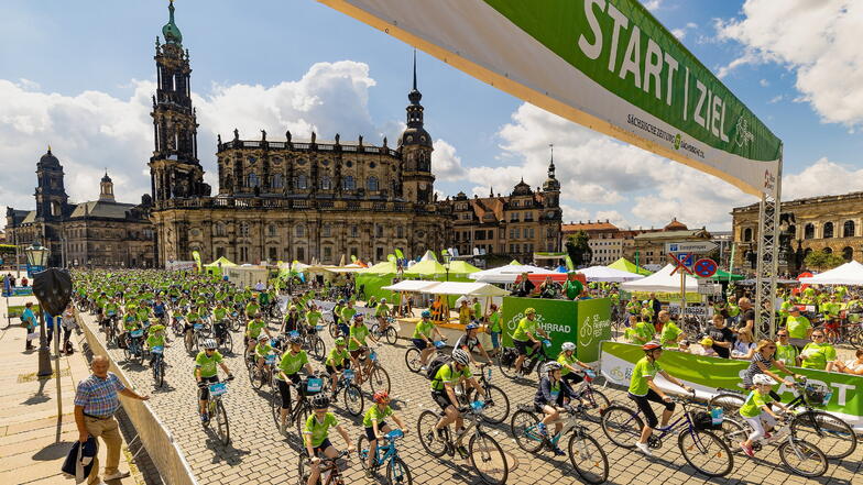 Tausende nahmen am Sonntag am 27. SZ-Fahrradfest teil.