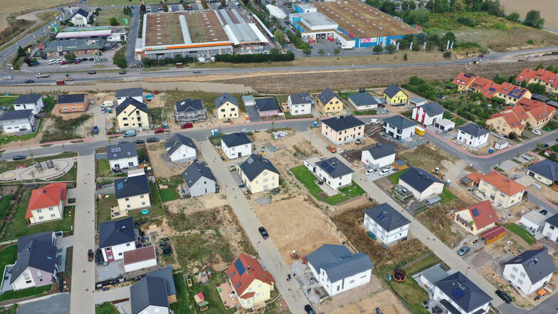 Im Norden von Bannewitz befindet sich das größte neue Wohngebiet der Gemeinde.
