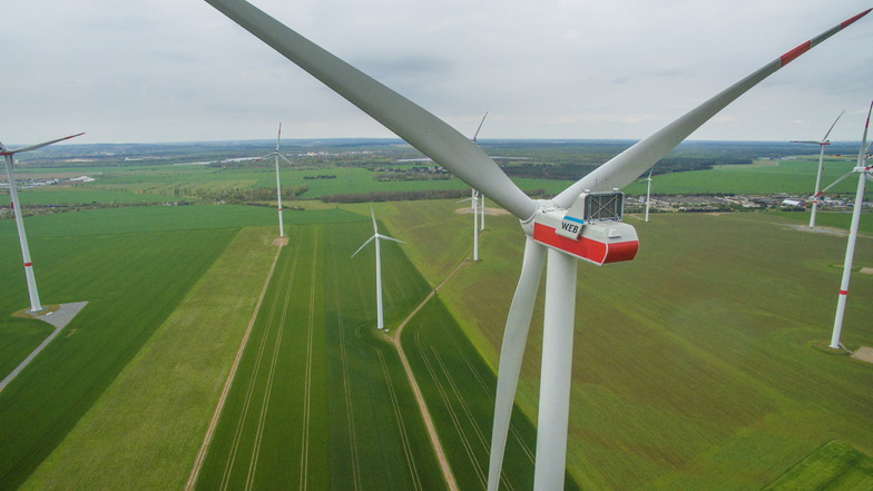 Der Windpark Streumen ist der größte seiner Art im Landkreis Meißen. Um die Energiewende zu schaffen, braucht es mehr Standorte für Windräder.