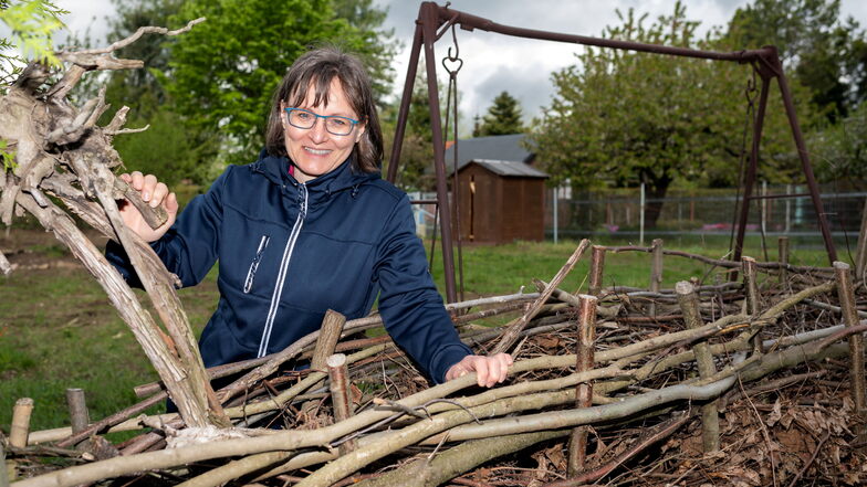 Katrin Poike, Geschäftsführerin des Naturschutzzentrums in Neukirch, hofft auf Unterstützung für den geplanten Gemeinschaftsgarten.