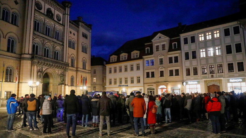 In Zittau haben 450 Menschen an den Protesten teilgenommen (hier ein Archivbild).