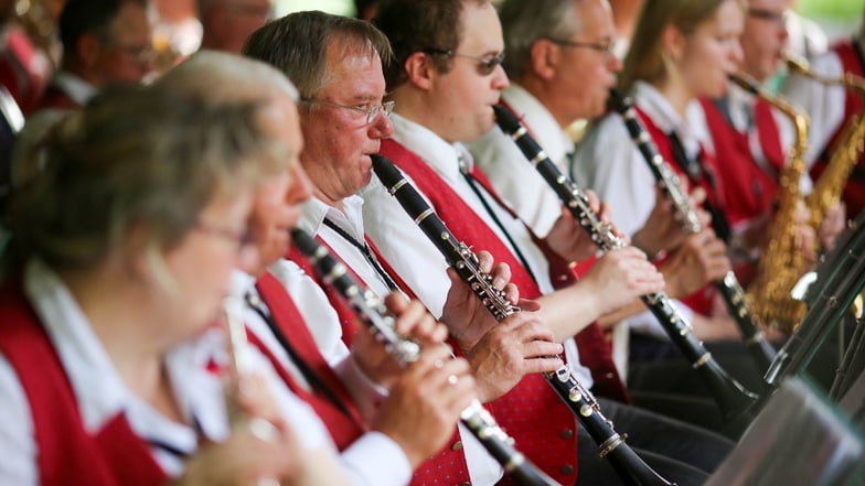 Das Blasorchester der Stadt Kamenz spielt am 15. September in der Hauptkirche.