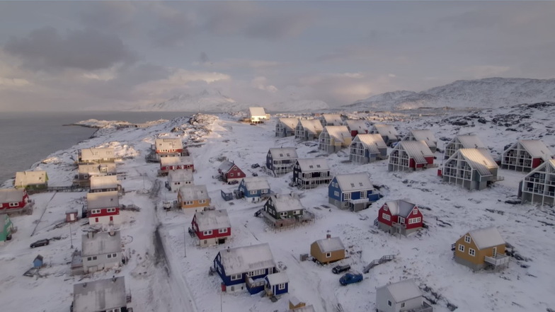 Nuuk in Grönland: Auch hier findet der neue Herrnhut-Film Spuren der Herrnhuter Missionare und natürlich auch den Herrnhuter Stern.