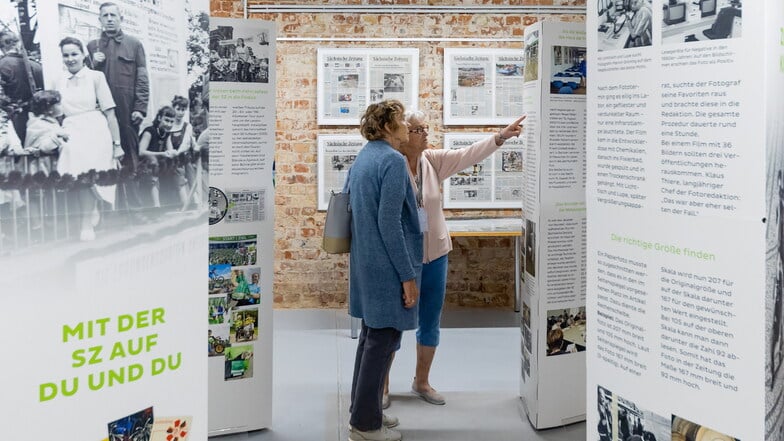 Im SZ-Archiv gab es Führungen durch die aktuelle Ausstellung zur Geschichte des Hauses der Presse.