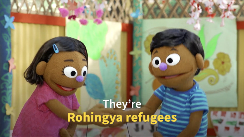 Die neuen Puppen sind für die meisten Rohingya-Kinder etwas Besonderes, weil sie die ersten Charaktere in den Medien sind, die ihnen ähnlich sehen.
