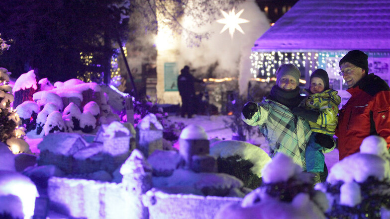 Weihnachtliche Zauberwelt in Dorf Wehlen: Miniaturpark erstrahlt im Lichterglanz!