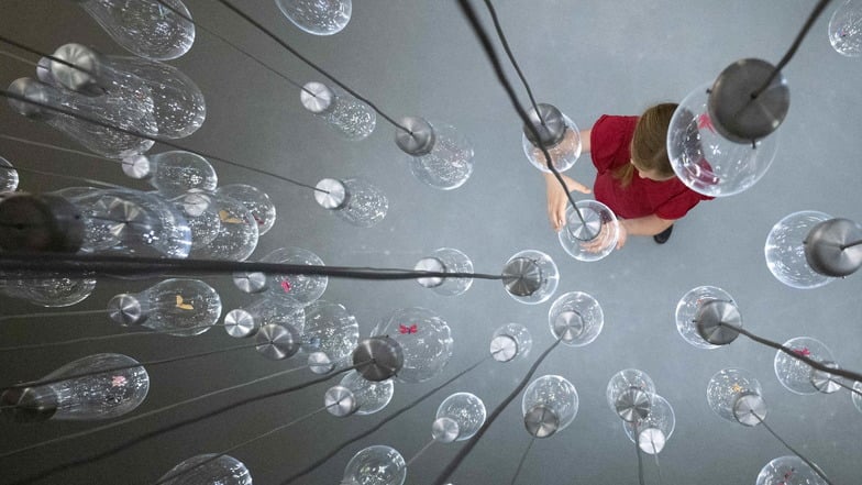 In der Kinderbiennale im Japanischen Palais in Dresden können Kinder sogar selbst kreativ werden.